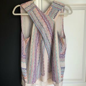 BCBG Woven Sleeveless Top